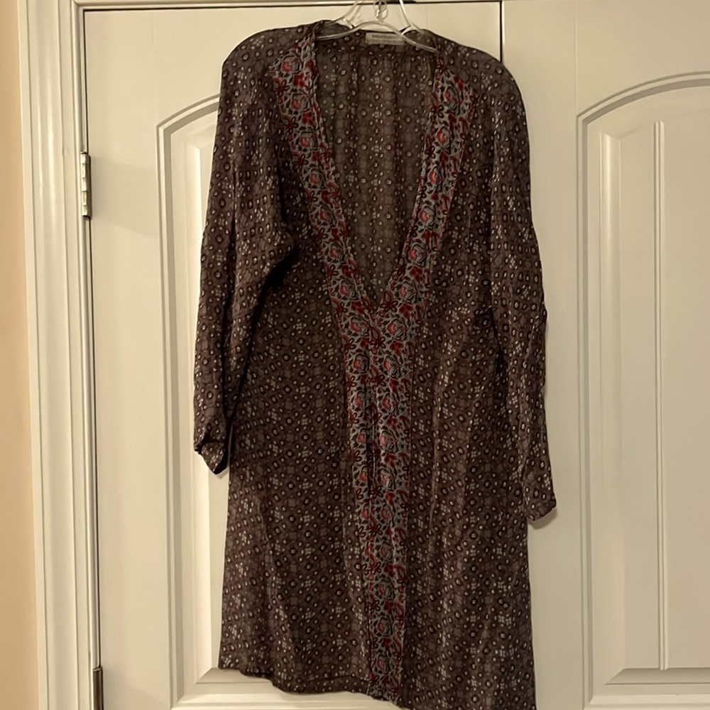 World Market Duster One Size brown, tan,salmon